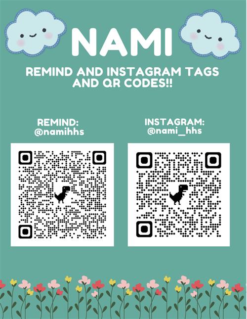 NAMI Remind/Instagram Codes