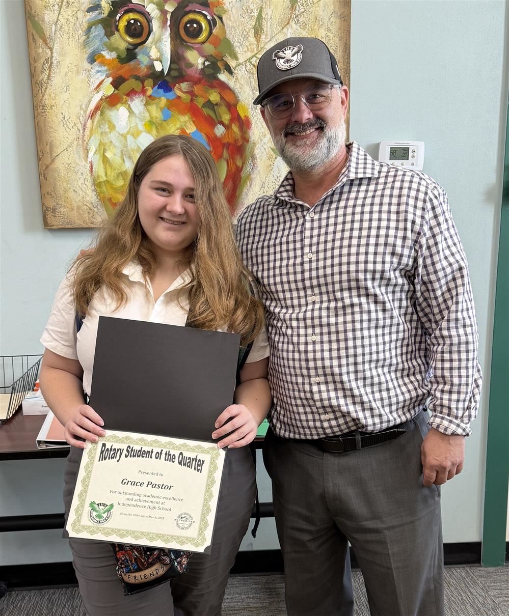  IHS Rotary Student of the Quarter