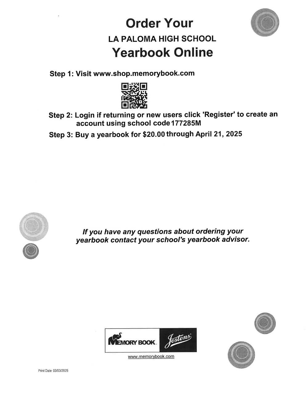 Order your 2024-25 Yearbook